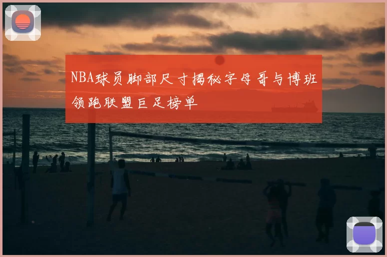 NBA球员脚部尺寸揭秘字母哥与博班领跑联盟巨足榜单
